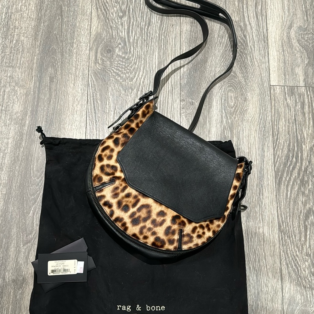 NWT Leopard Crossbody Satchel
